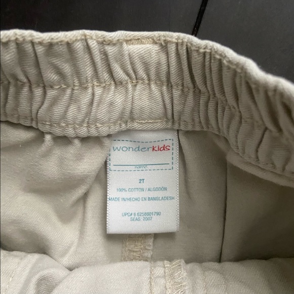 Wonder kids khaki toddler boy pants with elastic waistband size 2T EUC - Picture 2 of 3